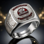 Indian Motorcycle 125th Anniversary 3D Engraved Ring – HOATT20386