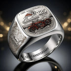 Indian Motorcycle 125th Anniversary 3D Engraved Ring – HOATT20423