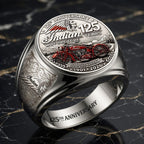 Indian Motorcycle 125th Anniversary 3D Engraved Ring – HOATT20423