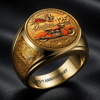 Indian Motorcycle 125th Anniversary 3D Engraved Ring – HOATT20489