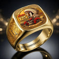 Indian Motorcycle 125th Anniversary 3D Engraved Ring – HOATT20526