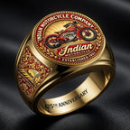 Indian Motorcycle 125th Anniversary 3D Engraved Ring – HOATT21559