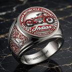 Indian Motorcycle 125th Anniversary 3D Engraved Ring – HOATT21559