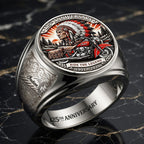 Indian Motorcycle 125th Anniversary 3D Engraved Ring – HOATT26747
