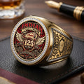 Indian Motorcycle 125th Anniversary 3D Engraved Ring – TMTHU9334