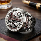 Indian Motorcycle 125th Anniversary 3D Engraved Ring – TMTHU9787