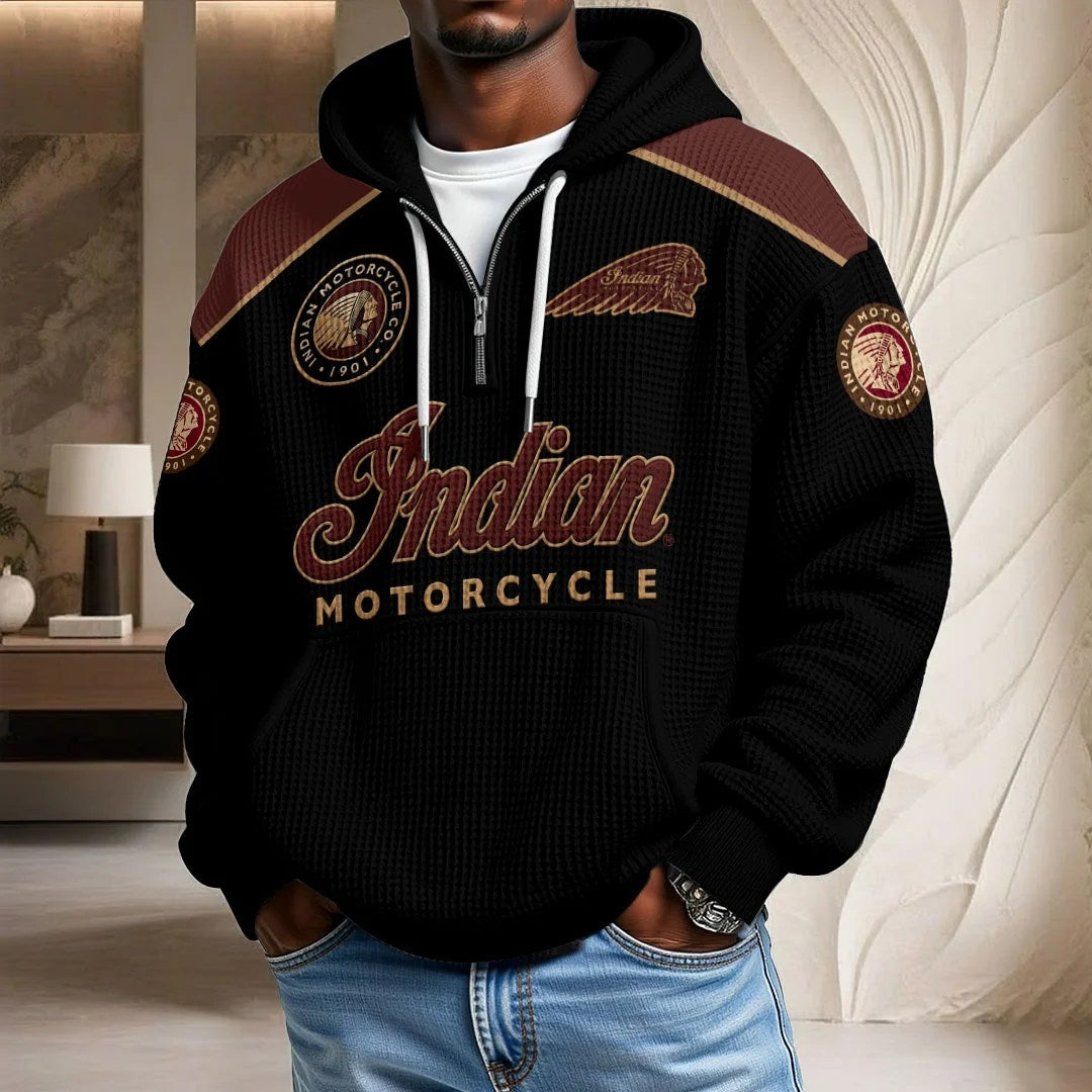Indian Motorcycle 125th Anniversary 3D Unisex Waffle Hoodie – HOATT20704