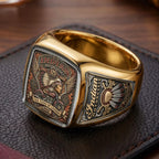Indian Motorcycle 125th Anniversary 3D Engraved Ring – TMTHU9131