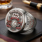 Indian Motorcycle 125th Anniversary 3D Engraved Ring – TMTHU9132