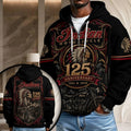 Indian Motorcycle 125th Anniversary 3D Unisex Waffle Hoodie – TMTHU9538