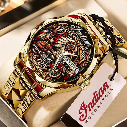Indian Motorcycle 125th Anniversary Alloy Luxury Quartz Watch – TMTHU10184