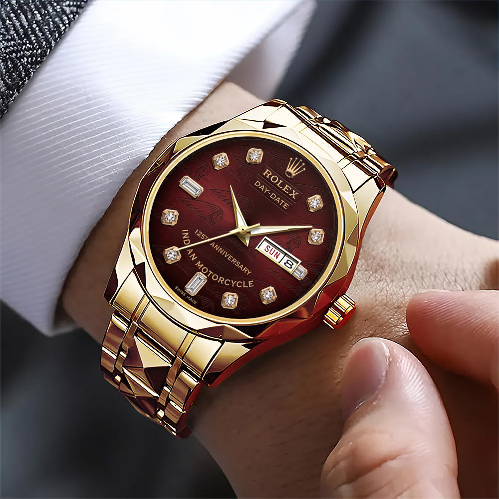 Indian Motorcycle 125th Anniversary Alloy Luxury Quartz Watch – TMTHU8551