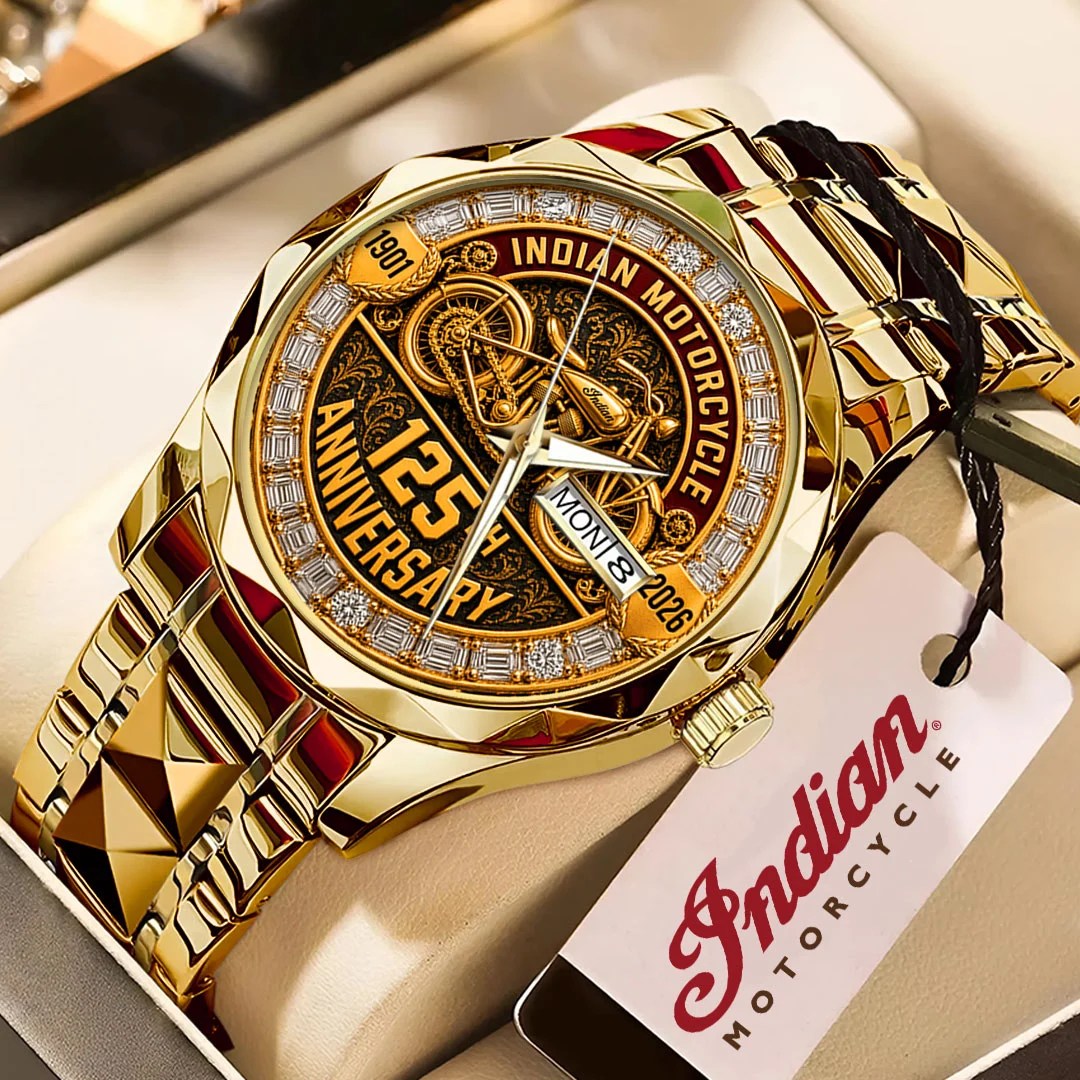 Indian Motorcycle 125th Anniversary Alloy Luxury Quartz Watch – TMTHU9229
