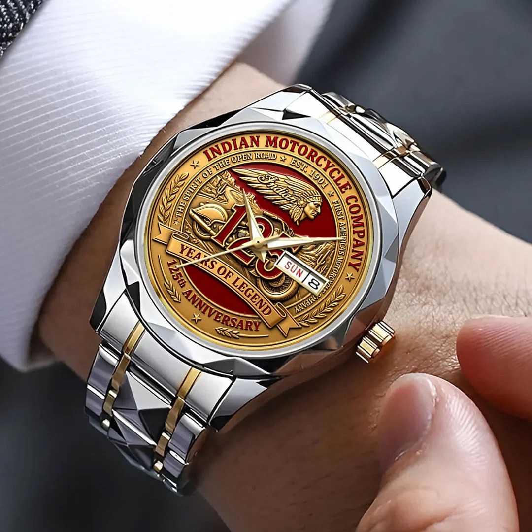 Indian Motorcycle 125th Anniversary Alloy Luxury Quartz Watch – HOATT20656