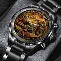 Indian Motorcycle 125th Anniversary Black Stainless Steel Watch – TMTHU8098