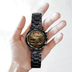 Indian Motorcycle 125th Anniversary Black Stainless Steel Watch – TMTHU8098