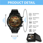 Indian Motorcycle 125th Anniversary Black Stainless Steel Watch – TMTHU8098