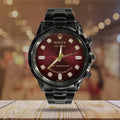 Indian Motorcycle 125th Anniversary Black Stainless Steel Watch – TMTHU8585