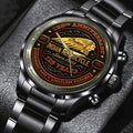 Indian Motorcycle 125th Anniversary Black Stainless Steel Watch – TMTHU8648