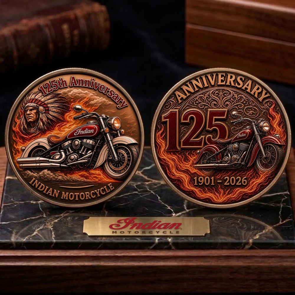 Indian Motorcycle 125th Anniversary Commemorative Coin – TMTHU8618