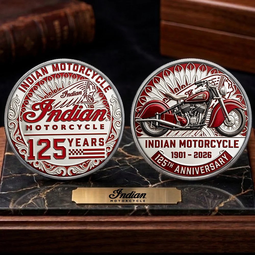 Indian Motorcycle 125th Anniversary Commemorative Coin – TMTHU8641