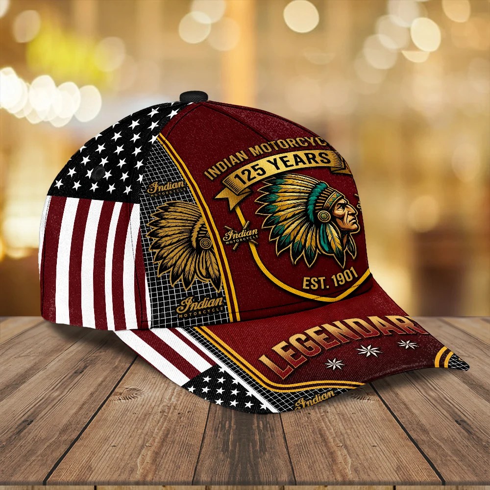 Indian Motorcycle 125th Anniversary Classic Cap – TMTHU8589