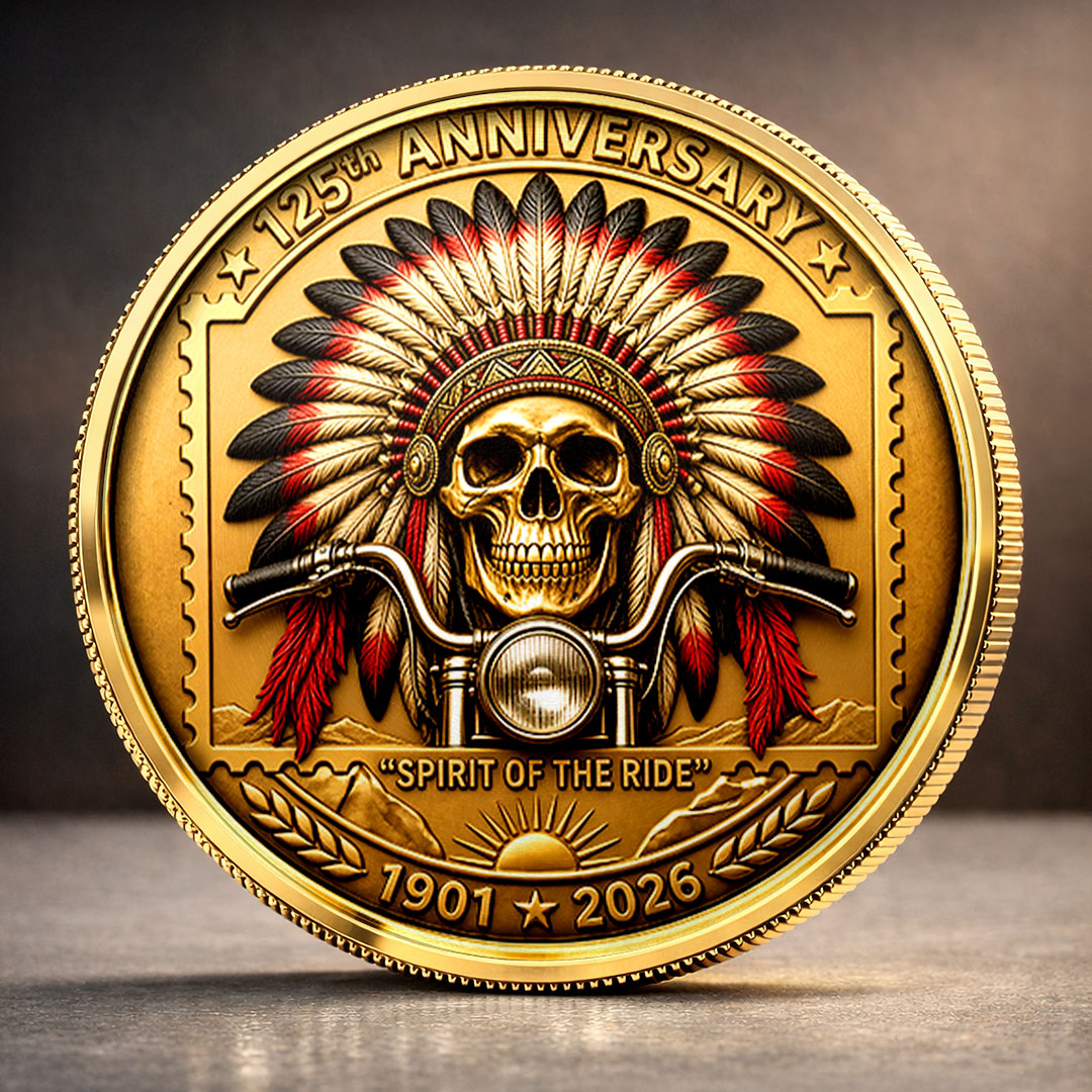 Indian Motorcycle 125th Anniversary Commemorative Coin – HOATT20246