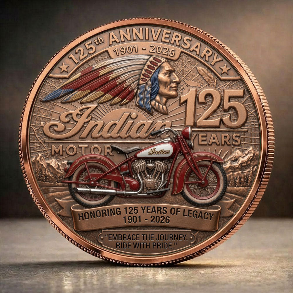 Indian Motorcycle 125th Anniversary Commemorative Coin – TANTN24770