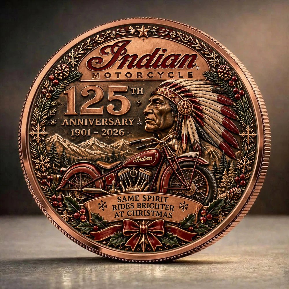 Indian Motorcycle 125th Anniversary Commemorative Coin – TANTN26364