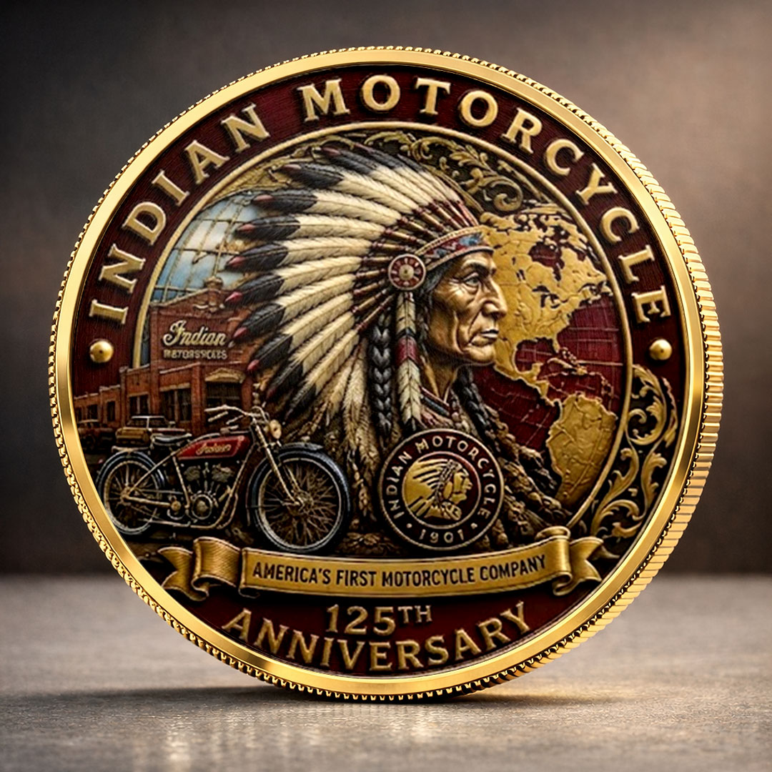 Indian Motorcycle 125th Anniversary Commemorative Coin – TMTHU8549