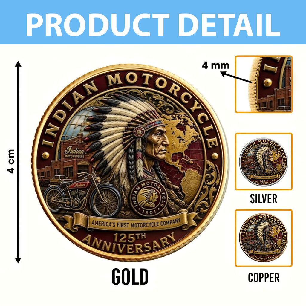 Indian Motorcycle 125th Anniversary Commemorative Coin – TMTHU8549
