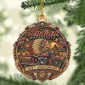 Indian Motorcycle 125th Anniversary Custom Shape 2-side Printed Acrylic Ornament – TANTN26369