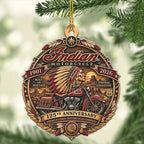 Indian Motorcycle 125th Anniversary Custom Shape 2-side Printed Acrylic Ornament – TANTN26369