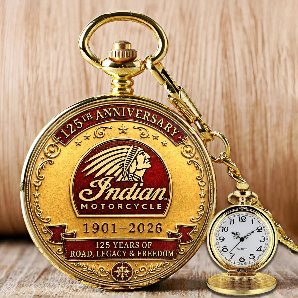 Indian Motorcycle 125th Anniversary Pocket Watch – HOATT26743