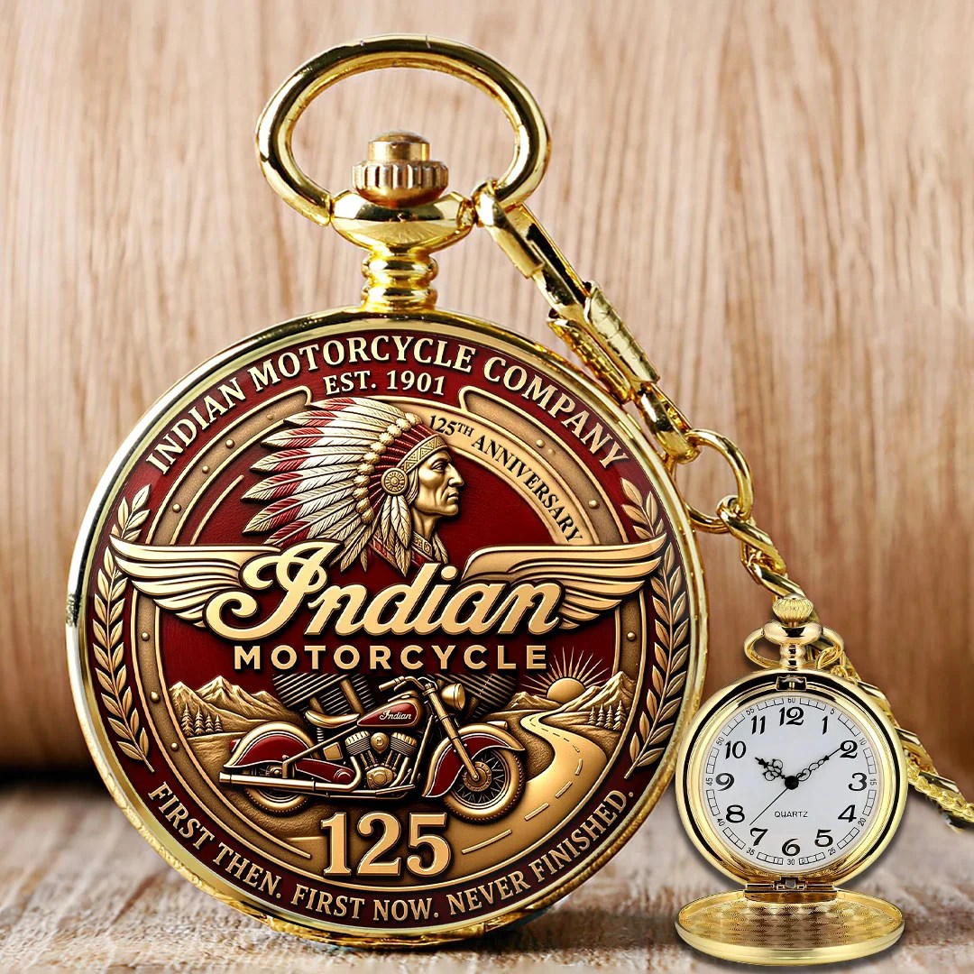 Indian Motorcycle 125th Anniversary Pocket Watch – HOATT26744