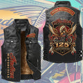 Indian Motorcycle 125th Anniversary Premium 2D Sleeveless Leather Vest – TMTHU10059