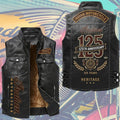 Indian Motorcycle 125th Anniversary Premium 2D Sleeveless Leather Vest – TMTHU8846