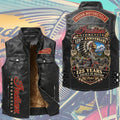 Indian Motorcycle 125th Anniversary Premium 2D Sleeveless Leather Vest – TMTHU9270
