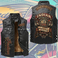 Indian Motorcycle 125th Anniversary Premium 2D Sleeveless Leather Vest – TMTHU9438