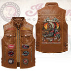 Indian Motorcycle 125th Anniversary Premium 2D Sleeveless Leather Vest – HOATT26746
