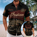Indian Motorcycle 125th Anniversary Short Sleeve Button-Down Shirt – TMTHU8938