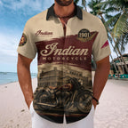 Indian Motorcycle 125th Anniversary Short Sleeve Button-Down Shirt – TMTHU8127