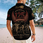 Indian Motorcycle 125th Anniversary Short Sleeve Button-Down Shirt – TMTHU8938