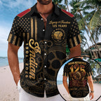 Indian Motorcycle 125th Anniversary Short Sleeve Button-Down Shirt – TMTHU8523