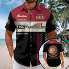 Indian Motorcycle 125th Anniversary Short Sleeve Button-Down Shirt – TMTHU8738