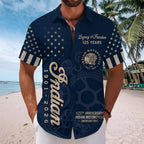Indian Motorcycle 125th Anniversary Short Sleeve Button-Down Shirt – TMTHU8740