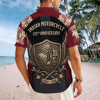 Indian Motorcycle 125th Anniversary Short Sleeve Button-Down Shirt – TMTHU8832