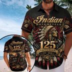 Indian Motorcycle 125th Anniversary Short Sleeve Button-Down Shirt – TMTHU9408