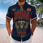 Indian Motorcycle 125th Anniversary Short Sleeve Button-Down Shirt – TMTHU8516