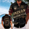 Indian Motorcycle 125th Anniversary Short Sleeve Button-Down Shirt – TMTHU8517